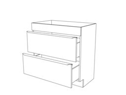 GoodHome Imandra Gloss Grey Freestanding Bathroom Cabinet (H) 820mm (W) 800mm - thumbnail 4