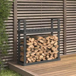 Walplus Firewood Rack Grey 110X35X108.5 Cm Solid Wood Pine