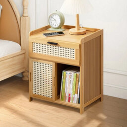 Bedside Table Drawer Cabinet End Side Table - thumbnail 4