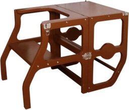 Hygrad Built to Survive Kids Wooden Table And Bench Plus Kitchen Step Stool Learning Tower Safety Rail - thumbnail 3
