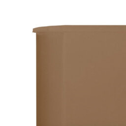 Berkfield 6-Panel Wind Screen Fabric 800X80 Cm Taupe - thumbnail 4