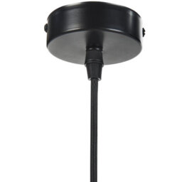 Wyld And Coco Black Poplar Wood Round Pendant Lamp With Adjustable Shade, W40 X D40 X H142 Cm - thumbnail 8