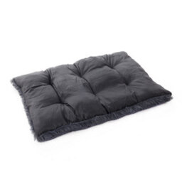 Living And Home Dark Grey Plush Rectangle Pet Bed Dog Cushioned Pad 95 X 65 Cm - thumbnail 5