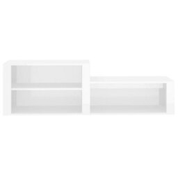 Walplus Shoe Cabinet High Gloss White 150X35X45 Cm Engineered Wood - thumbnail 5