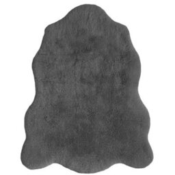 The Rugs Luxury Soft Feel Faux Fur In Grey - thumbnail 2
