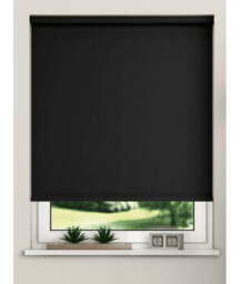 Thermal Blackout Roller Blinds 175Cm Drop X Width 70Cm  Black - thumbnail 1