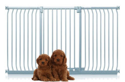 Bettacare Extra Tall Elite Dog Gate, 188Cm - 197Cm, Matt Grey, Extra Tall 96.8Cm In Height, Pressure Fit Pet Gate - thumbnail 1