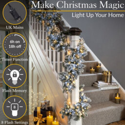Christow Cluster Christmas Tree Lights Indoor Outdoor Timer 480/720/1000/2000/3000 Led - thumbnail 4
