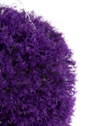 Best Artificial  28Cm Purple Heather Hanging Basket Flower Topiary Ball - Suitable For Outdoor Use - Weather & Fade Resistant - thumbnail 2