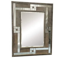 D Pro T Homeware Luxury Mirrored Dressing Table Mirror With Antique Wood Frame Bedroom Furniture Range