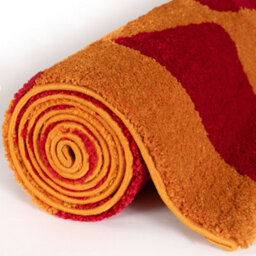 The Rugs Joli Red And Orange Chequered Rug Soft Dense Pile Easy To Clean And Pet Friendly For Living Rooms And Bedrooms - thumbnail 7