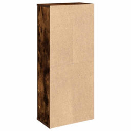 Berkfield Bathroom Cabinet With Roll Holder Smoked Oak 39X22X90 Cm - thumbnail 7