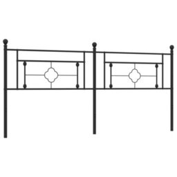 Berkfield Metal Headboard Black 193 Cm - thumbnail 5