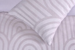 Smart Living Luxury Hotel Quality Reversible Tufted Arch Duvet Cover With Pillowcases - thumbnail 4