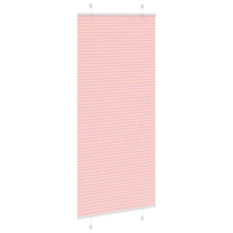 Berkfield Pleated Blind Pink 100X200 Cm Fabric Width 99.4 Cm Polyester - thumbnail 3