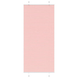 Berkfield Pleated Blind Pink 100X200 Cm Fabric Width 99.4 Cm Polyester