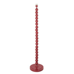 Loops Stylish 1327mm Tall Floor Lamp In Glossy Pink Clay Finish With E27 Led Compatibility - thumbnail 1