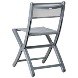 Wyld And Coco Dining Chairs Set Of 4 Dark Grey Folding Stackable Armless Plastic Indoor Outdoor. - thumbnail 6