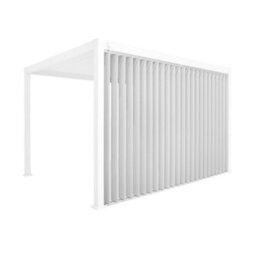 Sweeek - Vertical Adjustable Louver Panel 4M For Triomphe Pergola 4X3M White - thumbnail 2