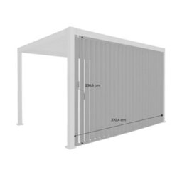 Sweeek - Vertical Adjustable Louver Panel 4M For Triomphe Pergola 4X3M White - thumbnail 5