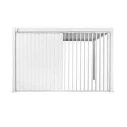 Sweeek - Vertical Adjustable Louver Panel 4M For Triomphe Pergola 4X3M White - thumbnail 4