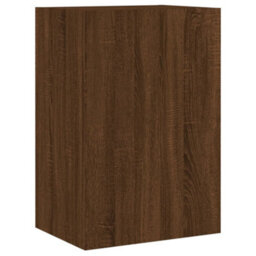 Berkfield Tv Wall Cabinets 2 Pcs Brown Oak 40.5X30X60 Cm Engineered Wood - thumbnail 5