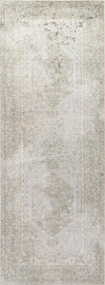 Livabliss Lillian-Washable Orange Brown Traditional Vintage Boho Living Dining Rug 80 X 220 Cm Easy Care, Non Shedding - image 1