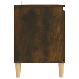 Walplus Tv Cabinet With Solid Wood Legs Smoked Oak 103.5X35X50 Cm - thumbnail 5