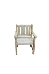 Forest Garden Rosedene Wooden Single Garden Chair - thumbnail 2