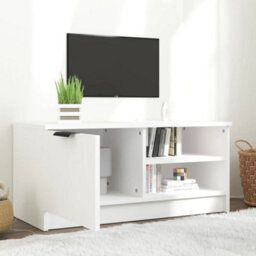 Vidaxl Tv Cabinet White 80X35X36.5 Cm Engineered Wood - thumbnail 3