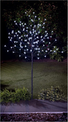 Spot On Dealz 1.8M Cherry Blossom Tree Outdoor Christmas Decorations 352 White Led Tree Lights With Metal Flat Base Garden Ornaments - image 1
