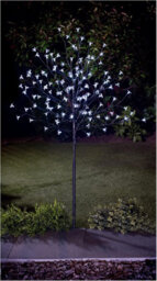 Spot On Dealz 1.8M Cherry Blossom Tree Outdoor Christmas Decorations 352 White Led Tree Lights With Metal Flat Base Garden Ornaments - thumbnail 1