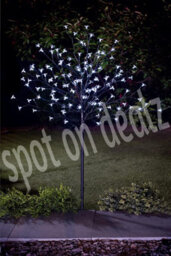 Spot On Dealz 1.8M Cherry Blossom Tree Outdoor Christmas Decorations 352 White Led Tree Lights With Metal Flat Base Garden Ornaments - thumbnail 7