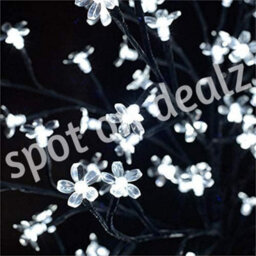 Spot On Dealz 1.8M Cherry Blossom Tree Outdoor Christmas Decorations 352 White Led Tree Lights With Metal Flat Base Garden Ornaments - thumbnail 4