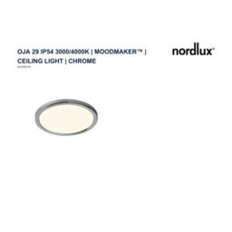 Nordlux Oja Plastic Ceiling Light 3-Level Dimming Silver,mains Led - thumbnail 9