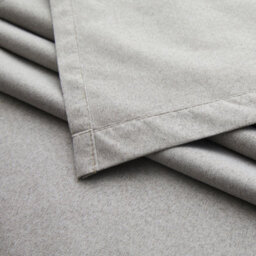 Ameha Plain Blackout Eyelet Curtain Thermal Insulated Linen Texture Fabric Bedroom Kitchen Window Curtain Pair- Beige, 46''x54'' - thumbnail 7