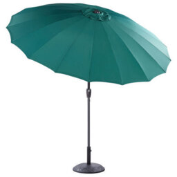 Beliani Market Garden Emerald Green Parasol 255Cm - Aluminium Frame, Crank Tilt - thumbnail 4
