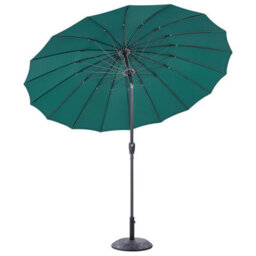 Beliani Market Garden Emerald Green Parasol 255Cm - Aluminium Frame, Crank Tilt - thumbnail 5