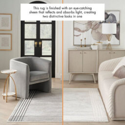 Rug Desire Dsr01 Grey Silver Bordered For Livingroom, Bedroom, Dinning Room,polyester - 119Cm X 180Cm (3.9 Ft. X 5.9 Ft.) - thumbnail 5