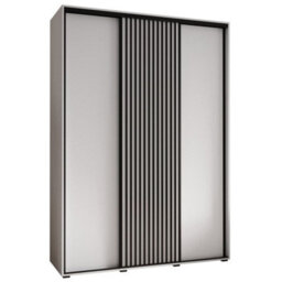 Arte Contemporary Sapporo Sliding Door Wardrobe 170Cm In White Matt: Chic Closet Organiser (H)2050mm (W)1700mm (D)600mm - thumbnail 2