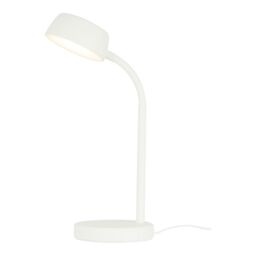 GoodHome Auklet Cylinder Matt White Integrated Led Table Lamp - thumbnail 4