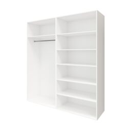 GoodHome Atomia Anthracite & White Particle Board Wardrobe (H)2250mm (W)2000mm (D)655mm - thumbnail 3
