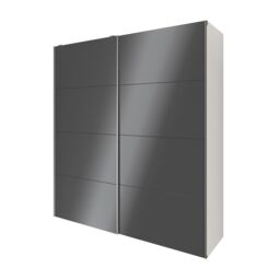 GoodHome Atomia Anthracite & White Particle Board Wardrobe (H)2250mm (W)2000mm (D)655mm - thumbnail 2