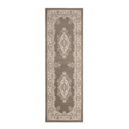 Melrose Colorama Traditional Taupe Medium Area Indoor Runner Rug 067/200Cm - thumbnail 5
