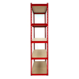MonsterShop Pack Of 4 Garage Shelving Unit - 5 Tier Heavy Duty Rack For Storage Steel Utility Shelves - thumbnail 6