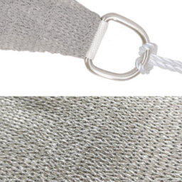 Sundaze 4X4M Sun Shade Sail Square Hdpe Breathable Uv Block Sunscreen Grey With Free Rope - thumbnail 5