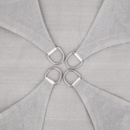 Sundaze 4X4M Sun Shade Sail Square Hdpe Breathable Uv Block Sunscreen Grey With Free Rope - thumbnail 2