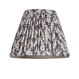 Luminosa Lighting Luminosa Wood Wing Ash Wood Wall Light With Pearl Grey Fabric Leaf Shade 16Cm B22 - thumbnail 6
