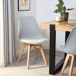 Bravich Rocco Tulip Dining Chair - Silver - thumbnail 3