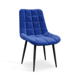 More4Homes Etta Glass Dining Table And Chairs - Glass Top W Solid Oak Legs + Nova Velvet Dining Chair Set Of 6 (Blue) - thumbnail 6